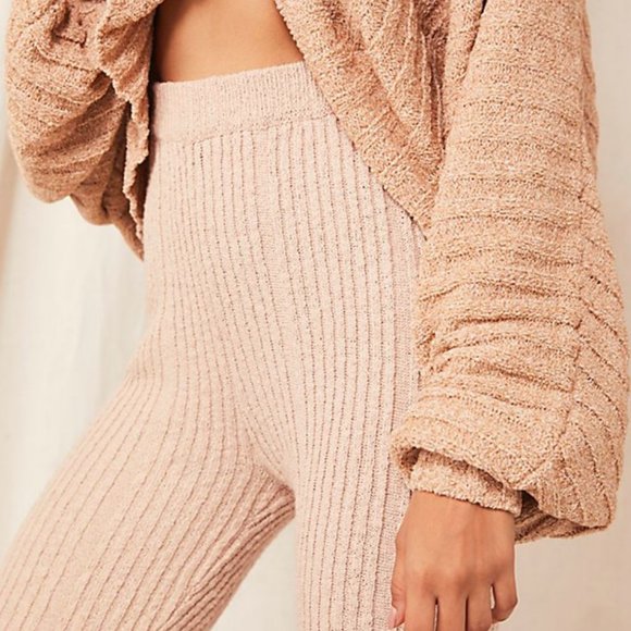 Free People All About It Ribbed Flares Bell Pants - Picture 2 of 5